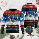 Rise And Shine It�s Falconry Time Montana Eagle Ugly Christmas Sweater