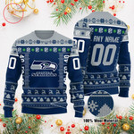 Seattle Seahawks 2021 Custom Ugly Christmas Sweater