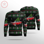 Red Ford Mustang 1965 Ugly Christmas Sweater - Diosweater
