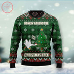 Duck Honkin Around Christmas Tree Ugly Christmas Sweater - Diosweater