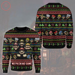 Super Mario No Pain No Game Ugly Christmas Sweater - Diosweater