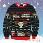 Fun Old Fashioned Family Xmas Ugly Christmas Sweater - Diosweater