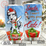 Husky Christmas Personalized Tumbler - Diosweater