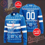 Personalized MLB Los Angeles Dodgers Christmas Sweater - Diosweater