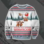 Walk'in in a Wiener Wonderland Ugly Christmas Sweater