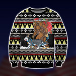 BigFoot and Husky Merry Xmas Ugly Christmas Sweater