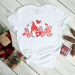 Gnome Loves Valentine 2D Valentine T-shirt