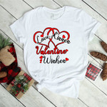 Love Kisses Valentine Wishes 2D Valentine T-shirt