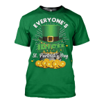 Everyone is Irish on Saint Patrick's Day 3D T-shirt