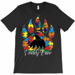 Daddy Bear Autistics Protection- World Autism's Day 2D T-shirt