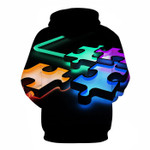 Digital Autism Puzzle 3D Hoodie