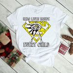 Hero Lives Inside Every Child - World Autism's Day 2D T-shirt