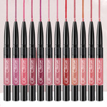 2 in 1 Lipstick Lip Liner Lip Glaze Lip Color Hydrating Makeup Set