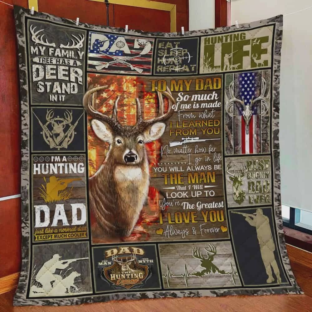 Details about    Gift For Your Life Deer Hunting Like Quilt Blanket New Item 3D 