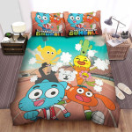 The Amazing World Of Gumball Cheerleading Bed Sheet Spread Duvet Cover Bedding Sets