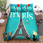 Eiffel Tower French Life Travel Bed Sheets Spread Comforter Duvet Cover Bedding Sets