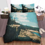 Maine Otter Cliffs Photograph Bed Sheets Spread Comforter Duvet Cover Bedding Sets