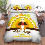 Thanksgiving Turkey And Leaves Bed Sheets Spread Comforter Duvet Cover Bedding Sets