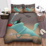 Oggy Chasing The Cockroaches 3d Artwork Bed Sheets Spread Duvet Cover Bedding Sets