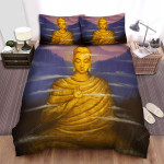 Buddhism Buddha Passing Clouds Bed Sheets Spread Comforter Duvet Cover Bedding Sets
