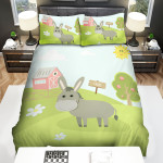The Cattle - The Donkey Outside The Farm Bed Sheets Spread Duvet Cover Bedding Sets