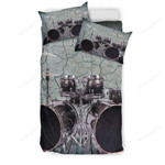 Black Drums Set Crack Cotton  Bed Sheets Spread Comforter Duvet Cover Bedding Sets