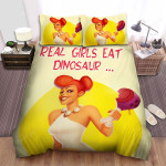 The Flintstones Wilma And Dinosaur Meat Bed Sheets Spread Duvet Cover Bedding Sets