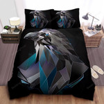 Black Raven In Polygon Artwork Bed Sheets Spread Comforter Duvet Cover Bedding Sets