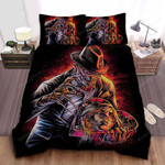 Freddy Krueger And Human Head Bed Sheets Spread Comforter Duvet Cover Bedding Sets