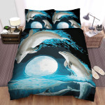 The Wild Animal - The Dolphin Circle Art Bed Sheets Spread Duvet Cover Bedding Sets