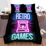 Gaming Gamer Quotes Retro Games Bed Sheets Spread Comforter Duvet Cover Bedding Sets