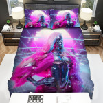 Cyberpunk 2077 Lizzy Wizzy Art Bed Sheets Spread Comforter Duvet Cover Bedding Sets