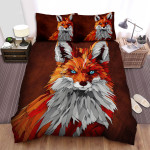 The Wildlife - The Red Fox Portrait Art Bed Sheets Spread Duvet Cover Bedding Sets
