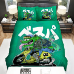 The Wildlife - The Green Rat On A Scooter Bed Sheets Spread Duvet Cover Bedding Sets