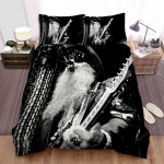 Billy Gibbons Black And White Bed Sheets Spread Comforter Duvet Cover Bedding Sets