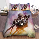 Metal Gear Raiden In The Smoke Bed Sheets Spread Comforter Duvet Cover Bedding Sets