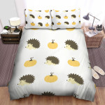 The Rodent - The Hedgehog And The Pumpkin Bed Sheets Spread Duvet Cover Bedding Sets