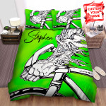 Cycling Biker Arm Illustration Bed Sheets Spread Comforter Duvet Cover Bedding Sets