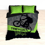 Kids Bmx Bike , Bicycle Racing Duvet Cover Bedding Set