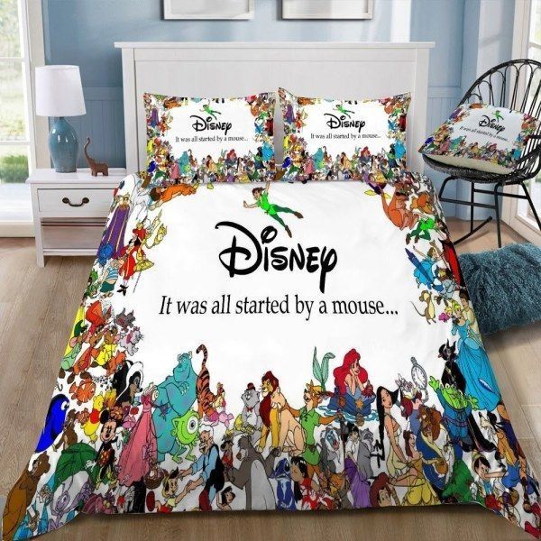 Disney Duvet Cover Bedding Set Ushaarts, Queen Size Disney Bedspread