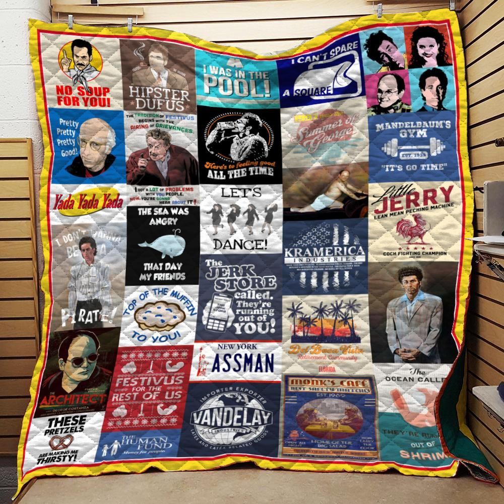 Details about   Seinfeld Quotes Collage Quilt Blanket Fleece Sherpa Throw Blanket Quilt
