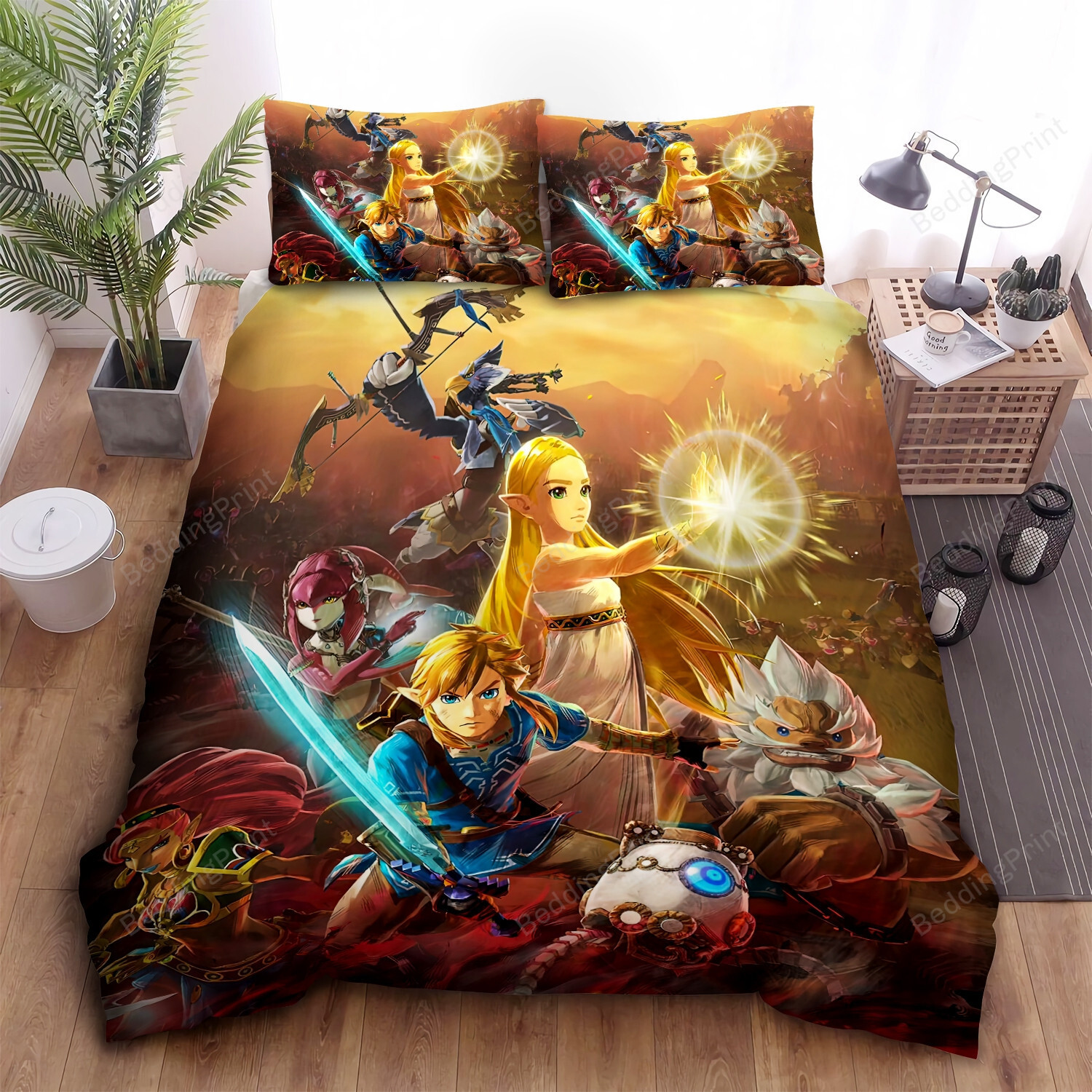 3D The Legend of Zelda Princess Link Quilt Cover Set Pillowcase Comforter Cover
