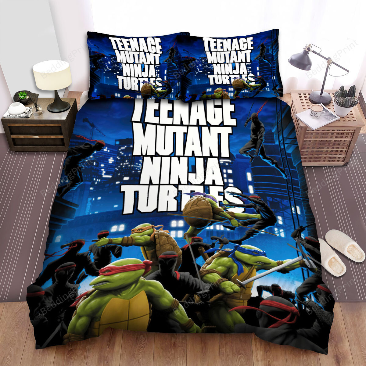 New Teengage Mutant Ninja Turtles Kids Single Doona Quilt Cover & Pillowcase 