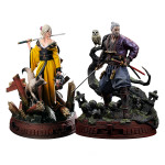 The Witcher 3--Ciri and the Fox & Geralt the Ronin Limited Figure Statue
