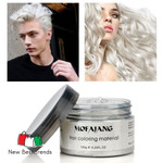 Hair Styling Pomade Silver Ash Grandma Grey Fashion Wax Unsex Temporary Disposable Mold Hair Dye Coloring Mud Cream Dropshipping