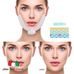 EMS Face Lifting Massager Electronic Pulse Muscle Stimulator V Face Slimming Exerciser With Gel Pads Facial Skin Lift Tools