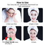 LED Light Therapy Facial Mask Skin Rejuvenation Anti Wrinkle Light 3 Color Whitening Firming Skin Wrinkle Removal Skin Care Tool
