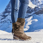 [#1 TRENDING WINTER 2021] FleekComfy™ Women's Winter Warm Back Lace Up Snow Boots