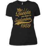 Queens born in September 1959 59th Birthday Ladies T-Shirt