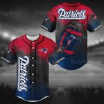 New England Patriots Full Printing Shirt, New England Patriots NFL Baseball Shirt, NFL Patriots Baseball Jersey